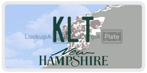 KLT  license plate in NH