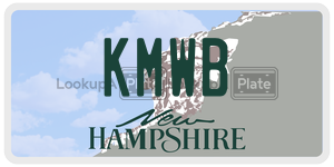 KMWB  license plate in NH