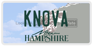 KNOVA  license plate in NH
