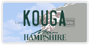 KOUGA  license plate in NH