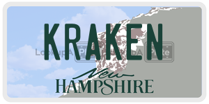KRAKEN  license plate in NH