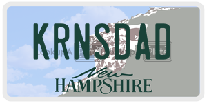 KRNSDAD  license plate in NH