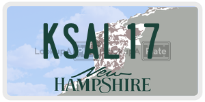 KSAL17  license plate in NH