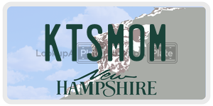 KTSMOM  license plate in NH