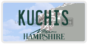 KUCHIS  license plate in NH