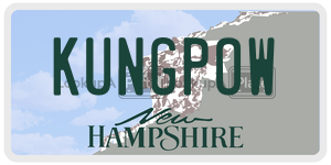 KUNGPOW  license plate in NH