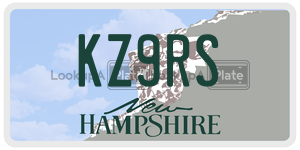 KZ9RS  license plate in NH
