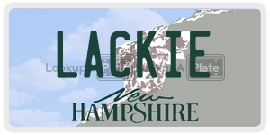 LACKIE  license plate in NH