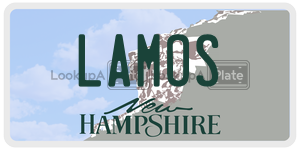LAMOS  license plate in NH