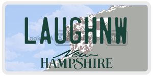 LAUGHNW  license plate in NH