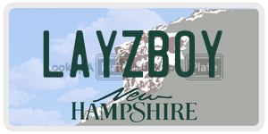 LAYZBOY  license plate in NH