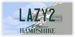 LAZY2  license plate in NH