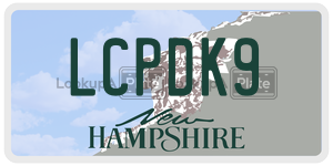 LCPDK9  license plate in NH