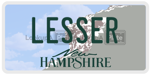 LESSER  license plate in NH