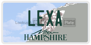 LEXA  license plate in NH