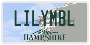 LILYMBL  license plate in NH