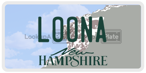 LOONA  license plate in NH
