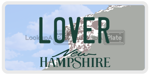 LOVER  license plate in NH