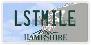 LSTMILE  license plate in NH