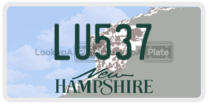 LU537  license plate in NH