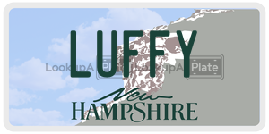 LUFFY  license plate in NH