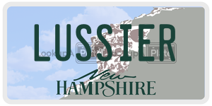 LUSSIER  license plate in NH