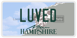 LUVED  license plate in NH