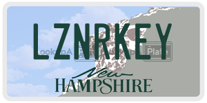 LZNRKEY license plate in New Hampshire