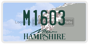 M1603  license plate in NH