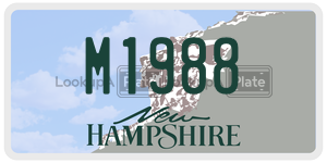 M1988  license plate in NH
