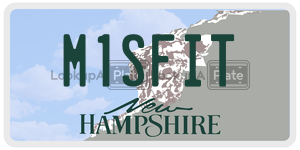 M1SFIT  license plate in NH