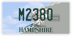 M2380  license plate in NH