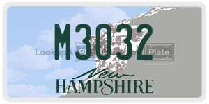M3032  license plate in NH