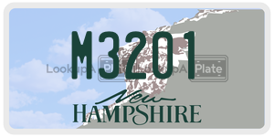 M3201  license plate in NH