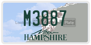 M3887  license plate in NH
