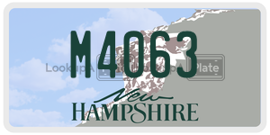 M4063  license plate in NH