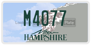 M4077  license plate in NH