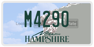 M4290  license plate in NH