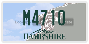 M4710  license plate in NH