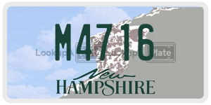 M4716  license plate in NH