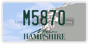 M5870  license plate in NH