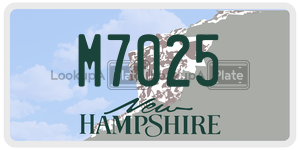 M7025  license plate in NH