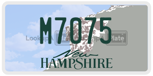 M7075  license plate in NH