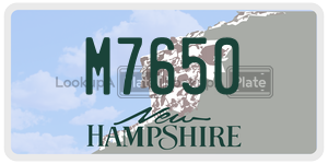 M7650  license plate in NH