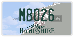 M8026  license plate in NH