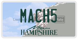 MACH5  license plate in NH