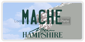 MACHE  license plate in NH