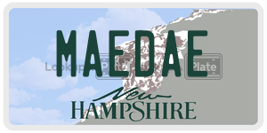 MAEDAE  license plate in NH