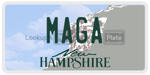 MAGA  license plate in NH