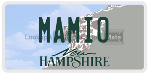 MAMIO  license plate in NH
